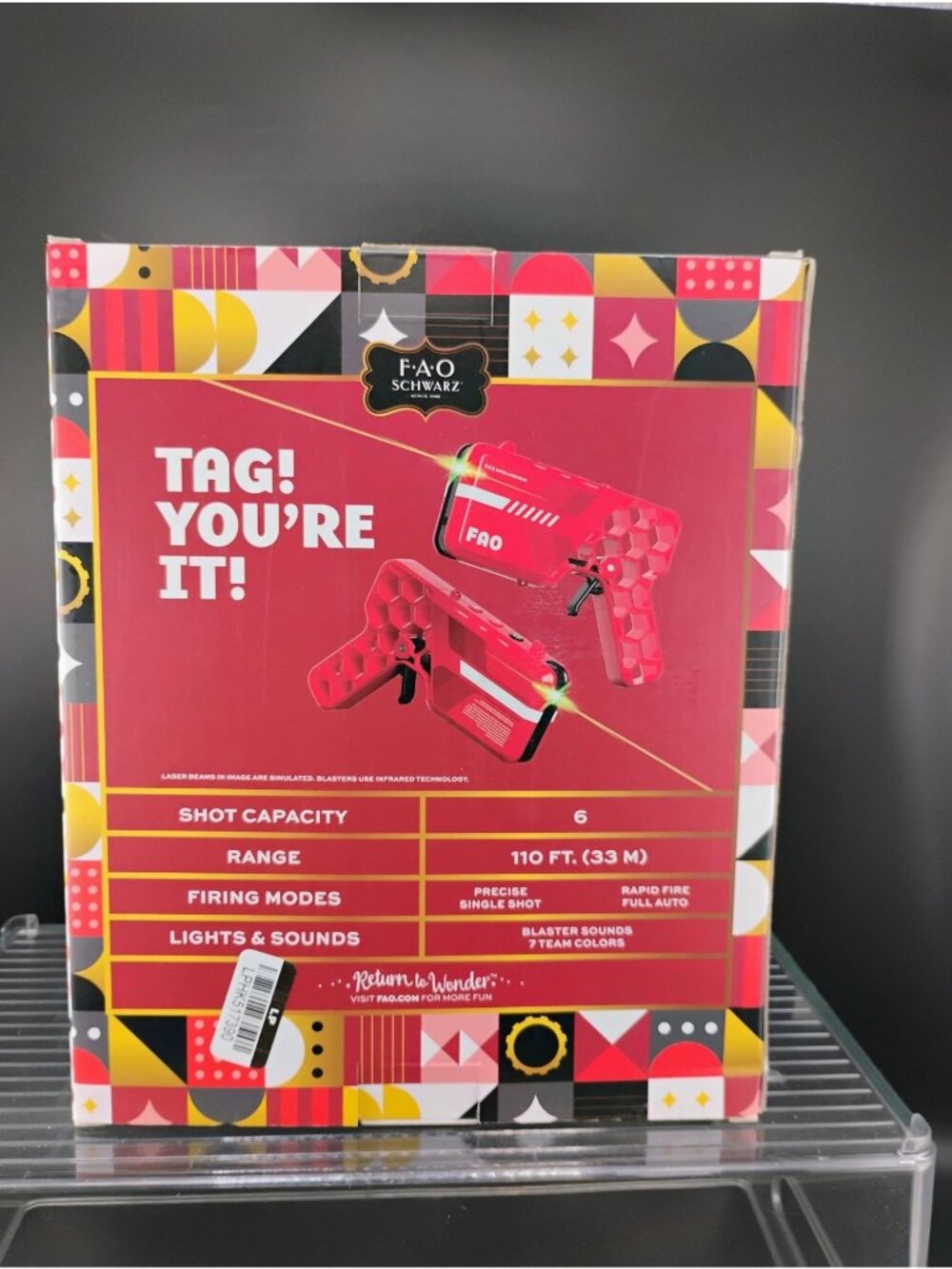 FAO Schwarz Laser Tag Action Pack 2-Player Battle Set - Picture 2 of 9